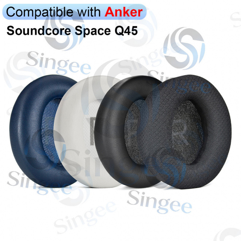 Singee 1 คู่หูฟังสําหรับ Anker Soundcore Space Q45 ชุดหูฟัง Earmuffs เบาะฟองน้ํา