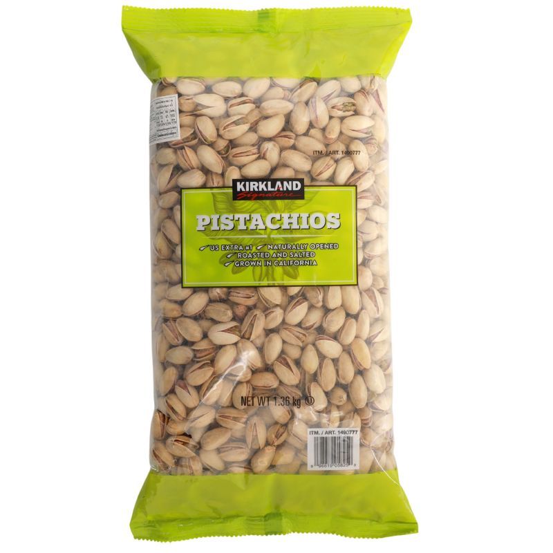 เคิร์กแลนด์ซิกเนเจอร์พิสตาชิโออบเกลือแบบมีเปลือก 1.36กก. Kirkland Signature Pistachios 1.36kg.