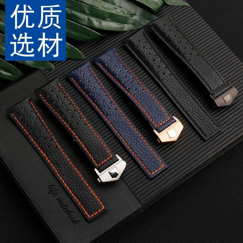 Strap เหมาะสําหรับ TAG Heuer TAG Heuer Monaco Series สายนาฬิกาทรงสี่เหลี่ยม Carlila กีฬาดําน้ําสายหน