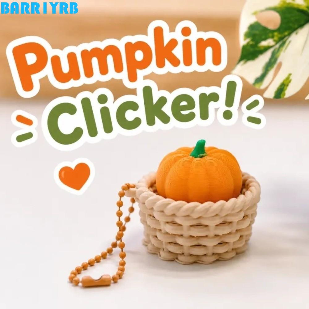 BARR1YRB Roller Stress-relief Button, 3D พิมพ์ด้วยโซ่ลูกปัด Clickable ตะกร้าปุ่มฟักทอง, Gear Roller 