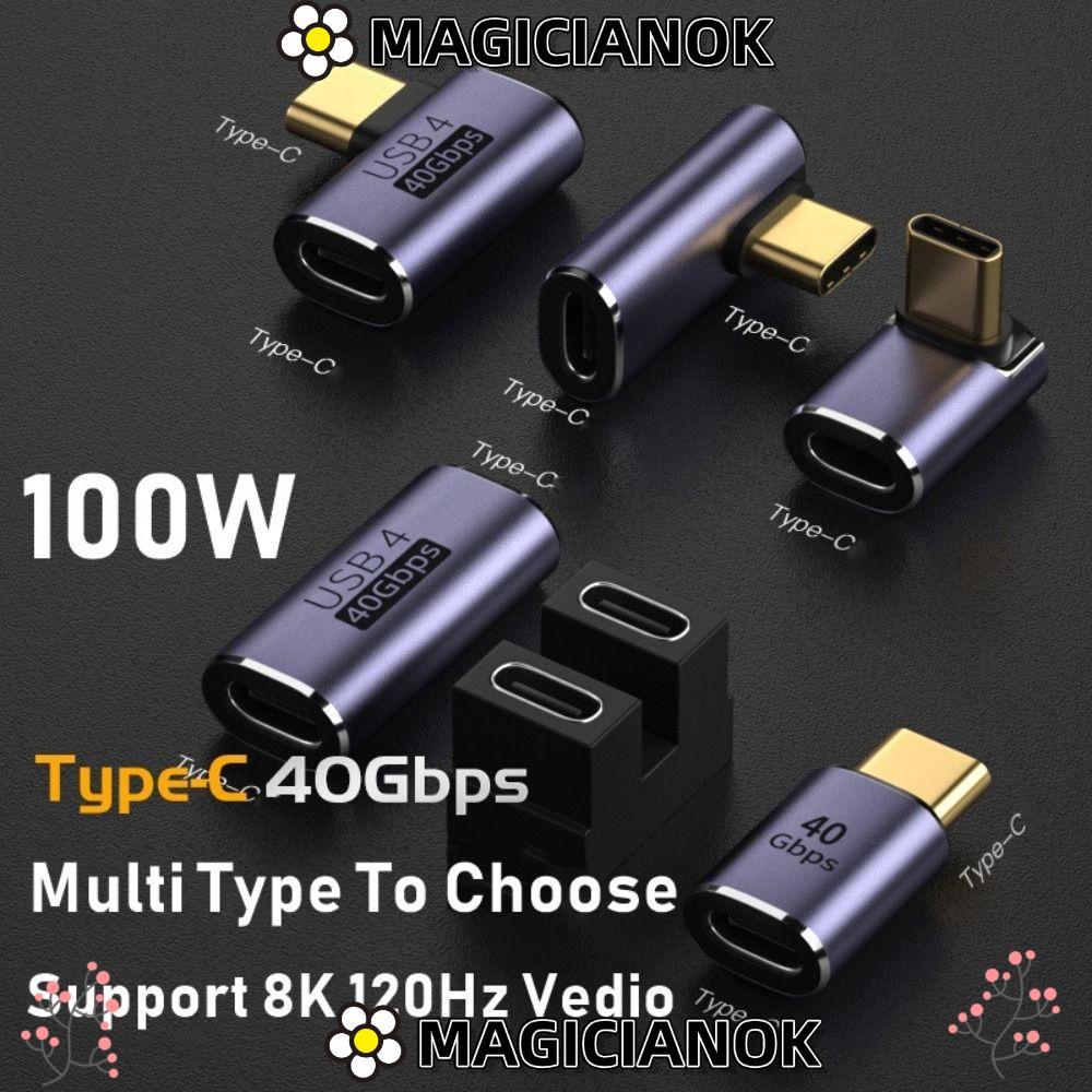 MAGICIANOK อะแดปเตอร์ OTG Thunder-bolt3 Data Transfer 100W Converter