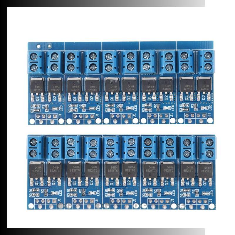 10PCS DC 5V-36V 15A (Max 30A) MOSFET MOSFET FET สวิตช์ทริกเกอร์โมดูล 0-20KHz PWM Regulator แผงควบคุม