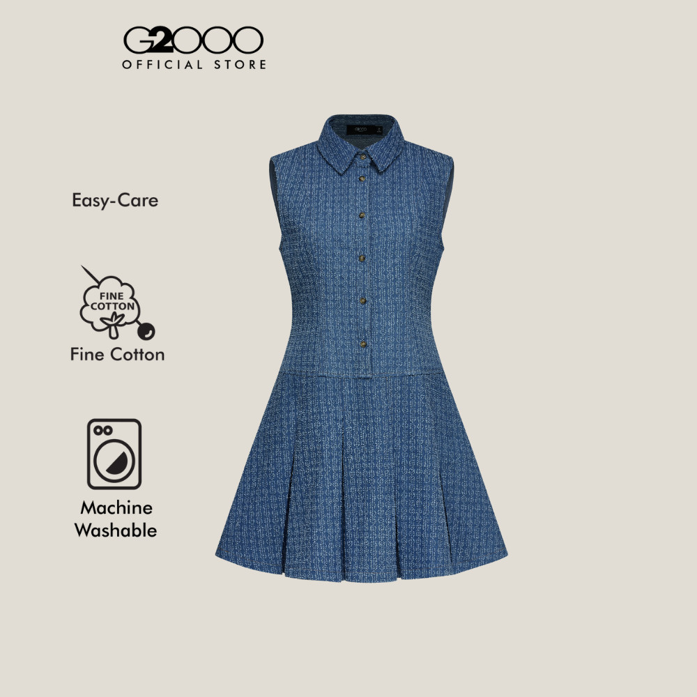 G2000 เดรสสำหรับผู้หญิง Fit & Flare Shape รุ่น 5923100673 สีฟ้า