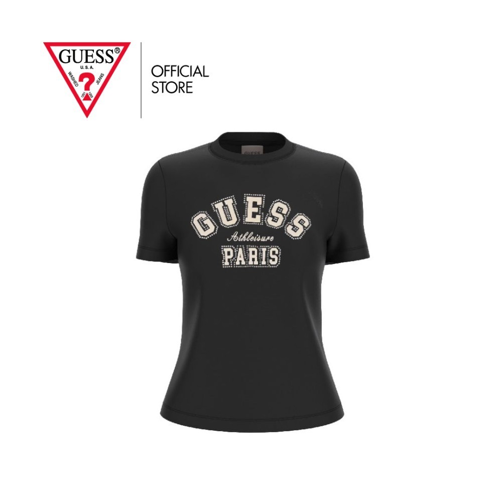 GUESS WOMEN เสื้อยืด รุ่น V6RI15J1314 สีดำ