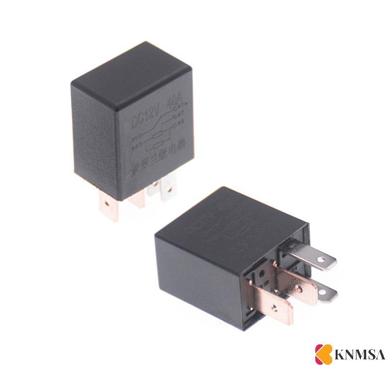 KNMSA] 40A 12V รีเลย์ยานยนต์ SPDT 1NO 1NC 4 Pin High teck Current 40 Amp สําหรับ Car Alarm Security 