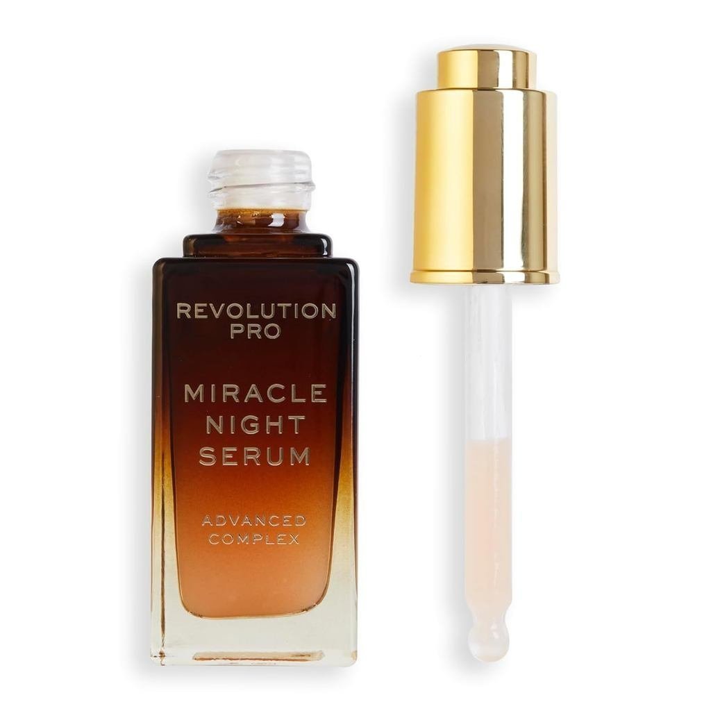 RevolutionProMiracleNightRescueSerumAdvancedComplex,OvernightFaceSerum,ooths&PlumfswithHyaluronicAci