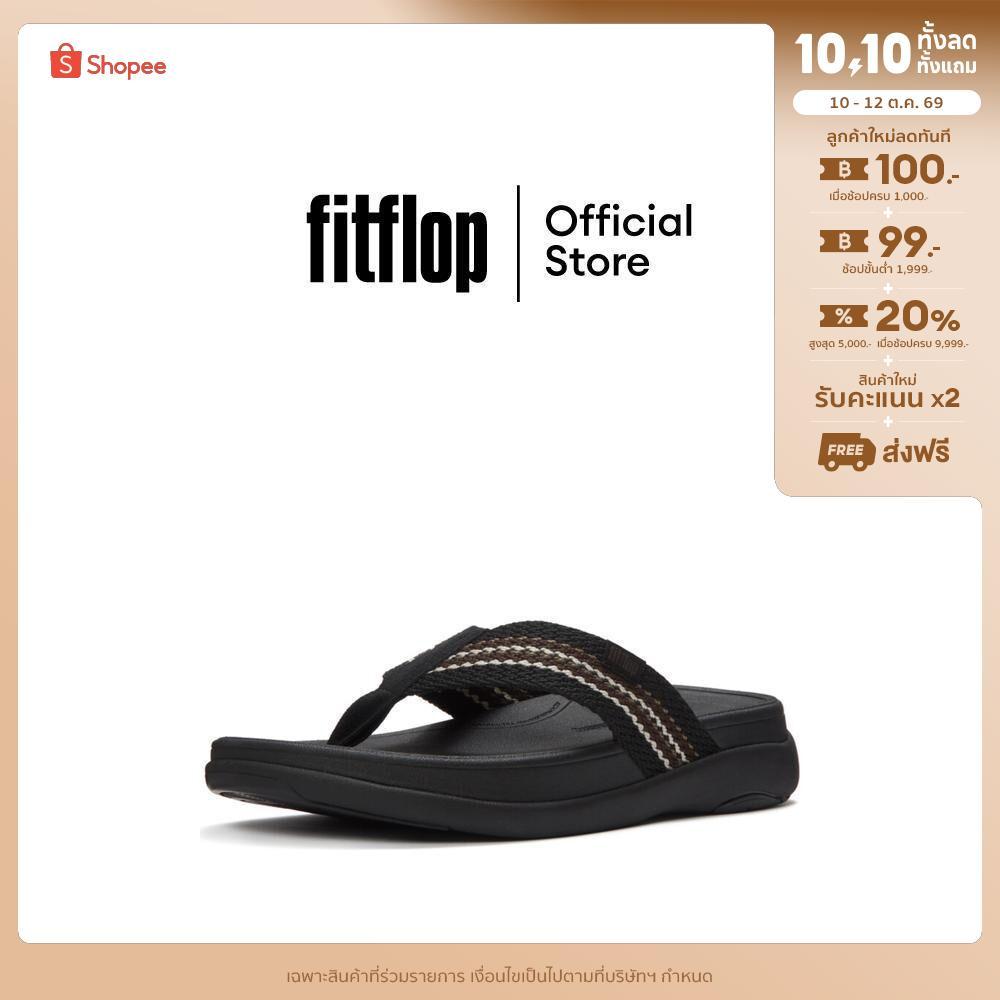 FITFLOP شبشب إصبع رجالي F-Mode Go منسوج — أسود — صورة 2
