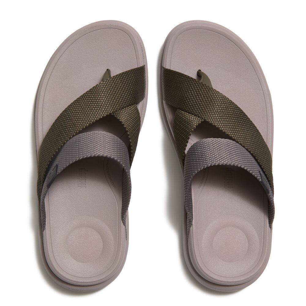 FITFLOP شبشب إصبع رجالي F-Mode — أخضر — صورة 3