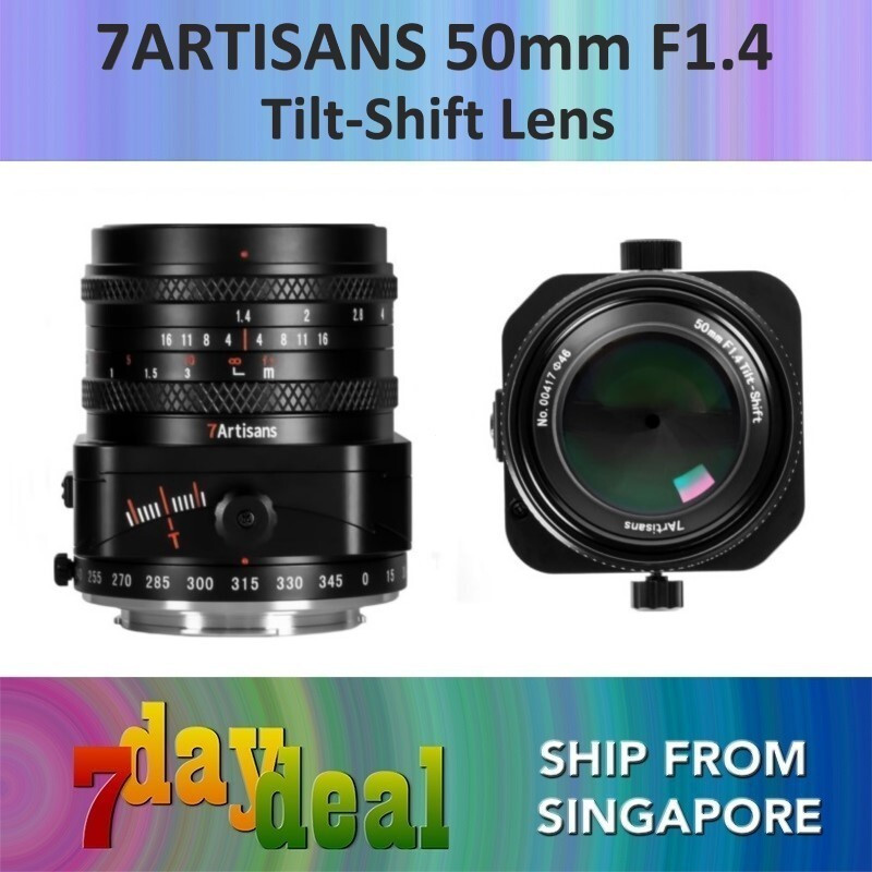 7Artisans 50 มม. F1.4 TiltShift เลนส์ F/1.4 E / X MountTH99 YFOG