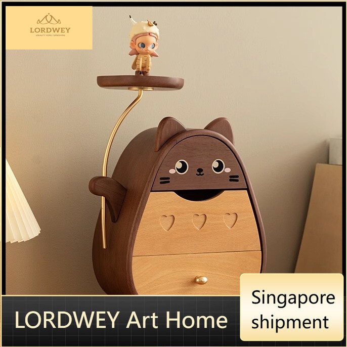 LORDWEY กล่องเครื่องประดับการ์ตูนสร้อยคอไม้ต่างหูกล่องเก็บแฟนของขวัญกล่องเก็บHT99 CKP1