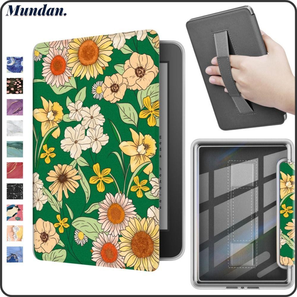 MUNDAN e-Reader, อะคริลิคกันกระแทกสมาร์ท, Auto Wake/Sleep ทนต่อการสึกหรอ Folio Funda สําหรับ Kindle 