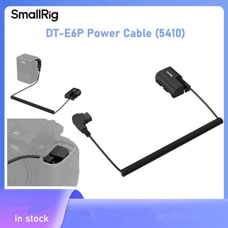 SmallRig DT-E6P สายไฟ (5410) สําหรับ Canon EOS 5D Mark IV/R5/R6/R5C/R7/R6 Mark II/R5 Mark II/70D/80D