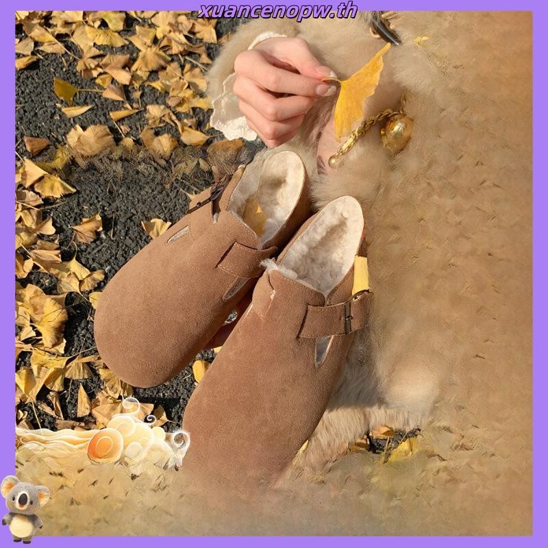 Birkenstock Arizona Leather Sandals รองเท้าแตะผู้ชายและผู้หญิงหนังแท้รองเท้าขี้เกียจ ahua