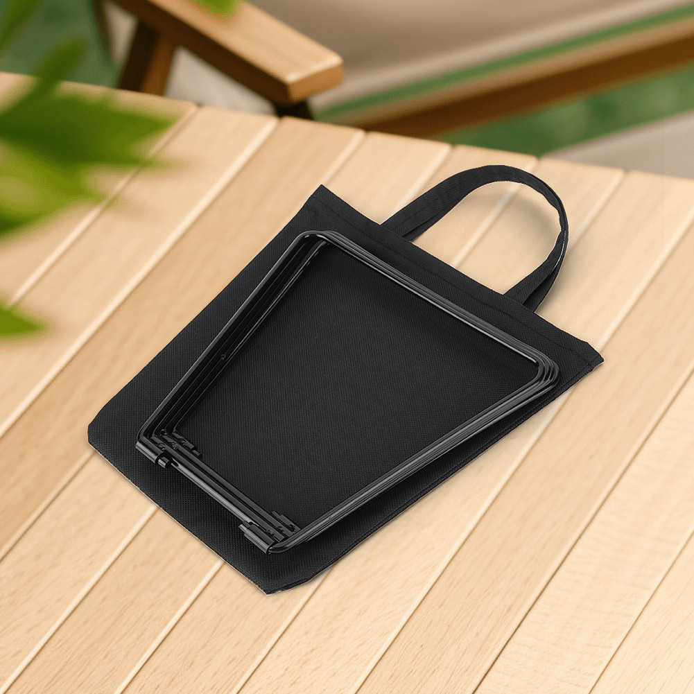 ขาตั้งกล่องอลูมิเนียมอัลลอยด์ พับเก็บได้ง่าย ใช้สะดวกในการเดินทางและประกอบอาหาร (สีดำ)