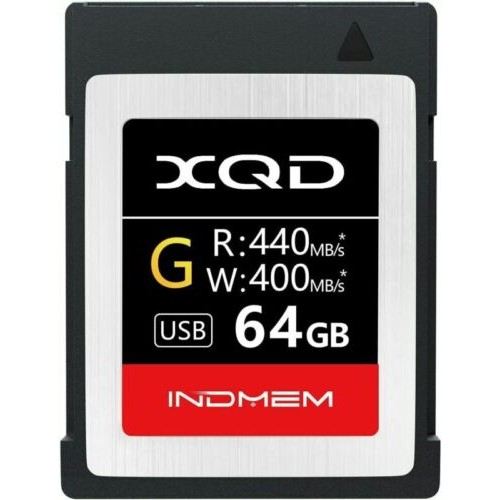 INDMEM 64GB XQD การ์ดหน่วยความจําแฟลช 5X Tough MLC 440MB/S รองรับ PCIe 2.0 USB 3.0