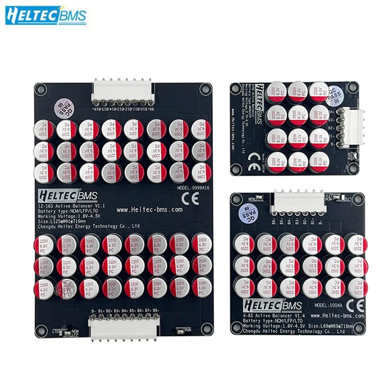 Heltec Active Equalizer 3S 4S 6S 7S 8S 16S 5A เครื่องเสียงรถยนต์ Equalizer ลิเธียม balancer Fit Capa