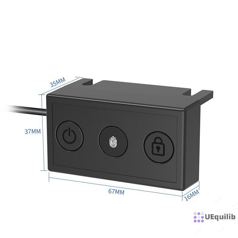 Uequilib USBputer สแกนลายนิ้วมือปุ่มสวิทช์ On Off Security Key Reader สําหรับ Windows Hello แล็ปท็อป
