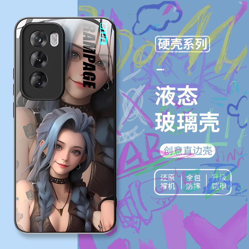 Jinx vivos20 เคสโทรศัพท์ x200pro เหมาะสําหรับ iqoo13 ชาย z9turbo + หญิง neo10 Racing Lolita x100ultr