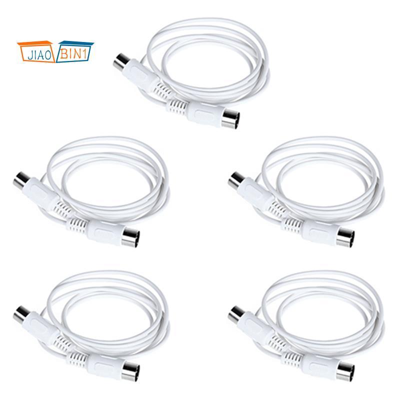 5PCS MIDI สายต่อ 5Pin ชาย 1.5M MIDI สําหรับเปียโนไฟฟ้ากีตาร์เครื่องมือ PC สาย