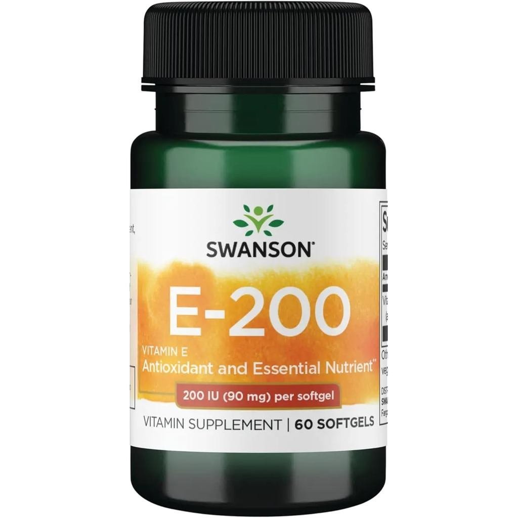 Swanson Vitamin E 200 Iu 200 Iu (90 มิลลิกรัม) 60 Sgels