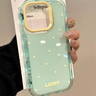Polka Dot lucky สําหรับกรณี iphone 17promax 17 16promax 16pro 15promax 15pro 15 14promax 14pro 13promax 13pro 13 12pro 12promax 12 11promax 11
