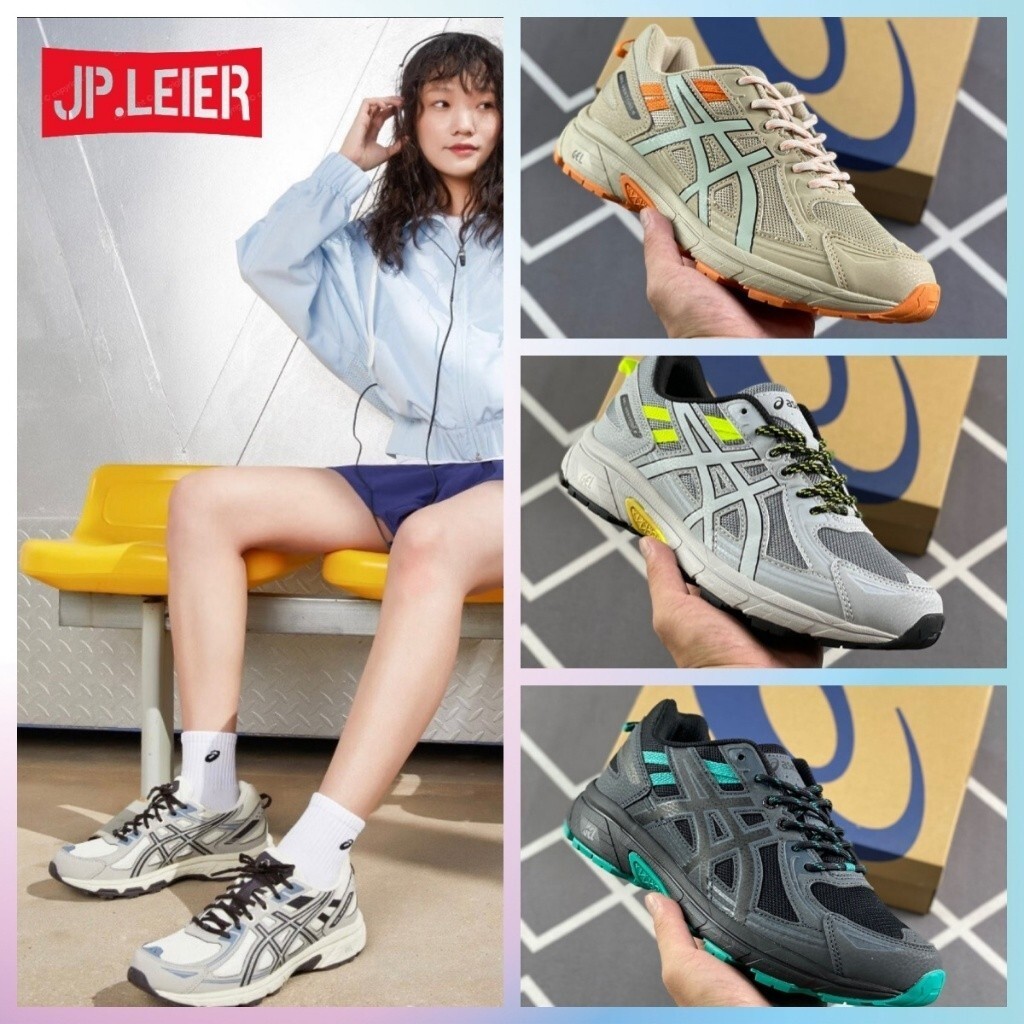 รองเท้าผ้าใบ Gel-Venture 6 สำหรับผู้ชาย แบบ Low-Top ระบายอากาศได้ดี น้ำหนักเบาทึกระดับมืออาชีพ