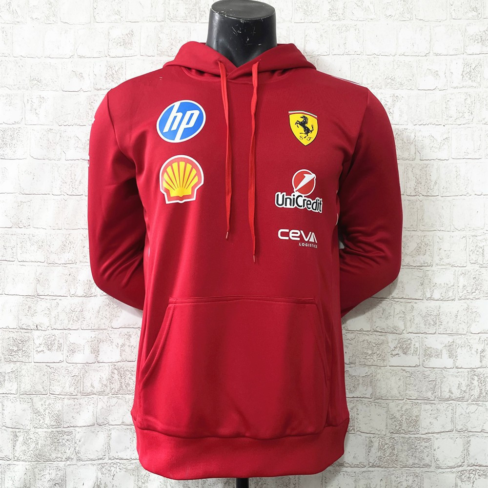 2025 2026 Scuderia Ferrari f1 Team Hoodies เสื้อยืดโปโล Scuderia Ferrari Team Softshell Jacket ชุดกี