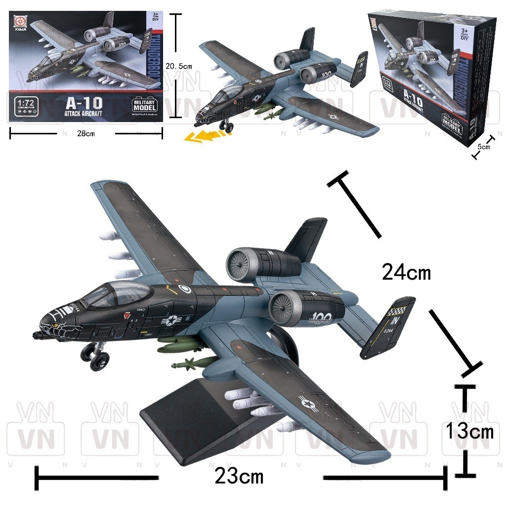 ประกอบเครื่องบินรุ่น A10, F14 F22 F35 SU25,SU57S SU35S - พลาสติกแข็ง ตกแต่งไม่ซ้ําใคร M21 IORI
