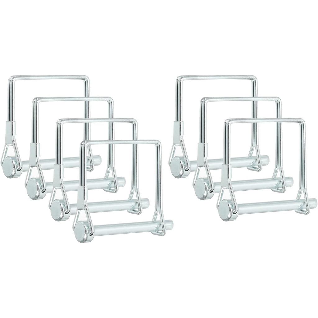 PATIKIL Trailer Coupler Pin 1/4x1-5/8x1.5 "(D*L*IW), 8 ชิ้นลวดล็อค Pin เพลาสแควร์ล็อค Pins ความปลอดภ