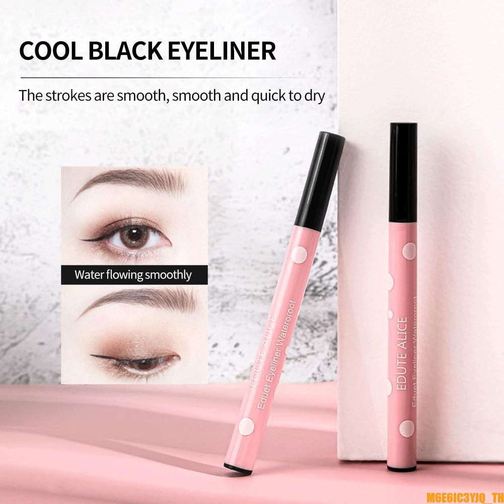 EDUTE ALICE Polka Dot Eyeliner อายไลเนอร์เนื้อบางเบา แห้งเร็ว ไม่เลอะง่าย เหมาะสำหรับผู้เริ่มต้น