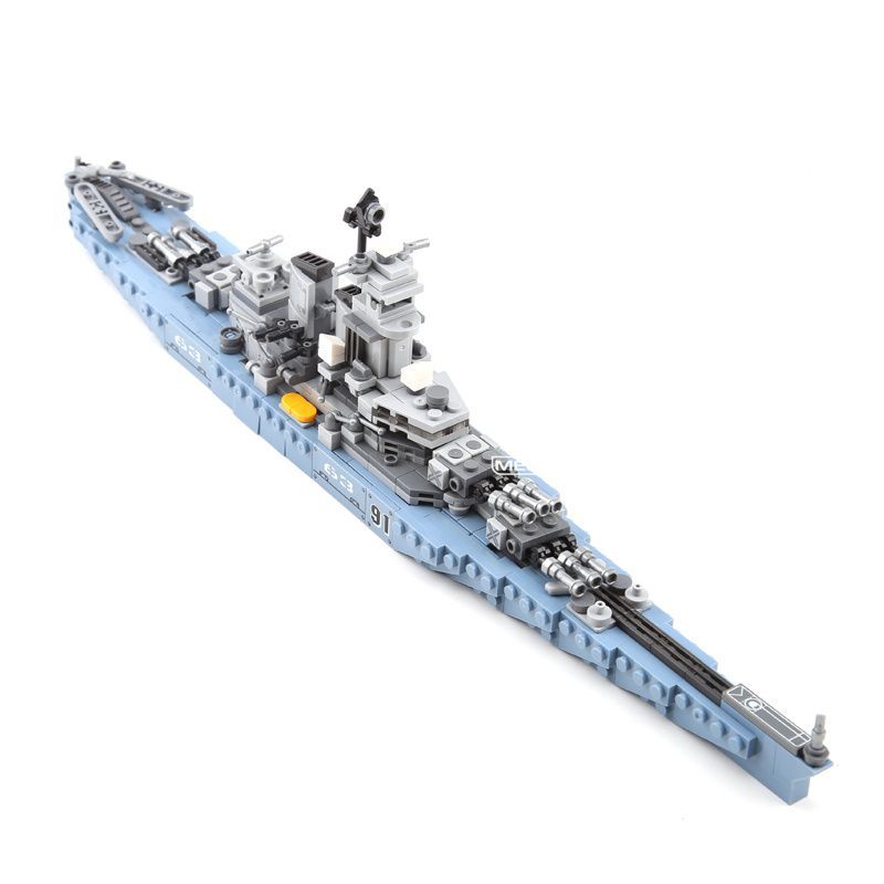 ใช้งานร่วมกับ Lego Missouri Aircraft Carrier Model Battleship Warship Boy ประกอบอาคารบล็อกของเล่น 10