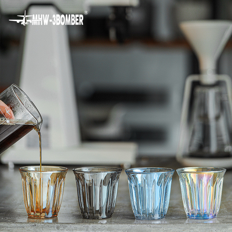 MHW-3BOMBER Bomber Glass Wright Series ถ้วยกาแฟสกปรกถ้วยสีขาวออสเตรเลียถ้วยลาเต้ 3RIA