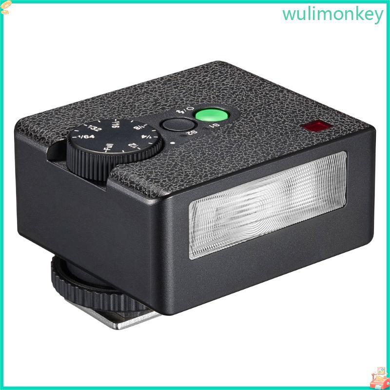 WU Flash Light น้ําหนักเบาสําหรับกล้อง iM30 แฟลชย้อนยุคพร้อมแฟลช 7 ระดับ CCT6500K±200K พร้อมการควบคุ