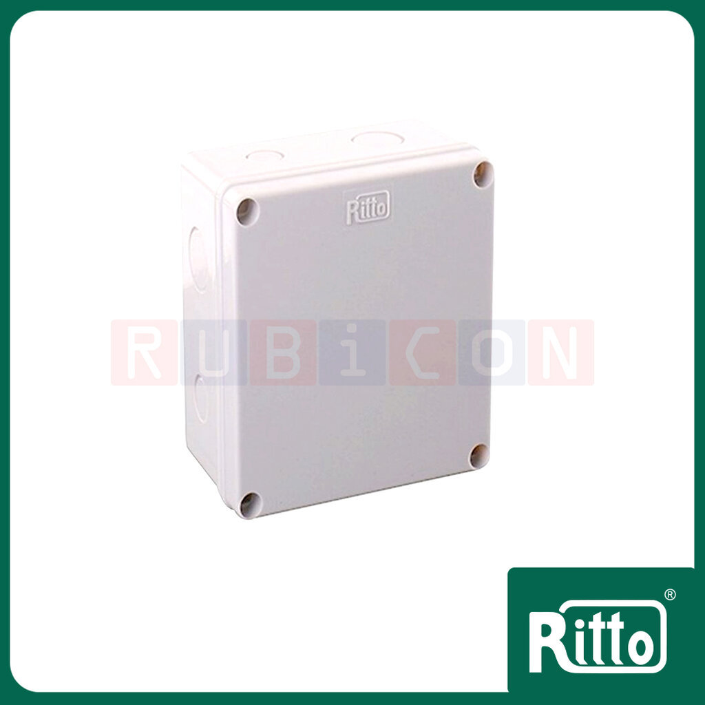 E 207 กล่องพลาสติก แบบฝาทึบ (พลาสติก ABS) ขนาด : W200 x H300 x D100 mm.(RITTO)