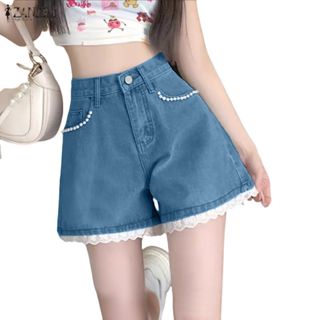 กางเกงขาสั้นสไตล์เกาหลีย้อนยุคสำหรับผู้หญิง จากแบรนด์ ZANZEA…