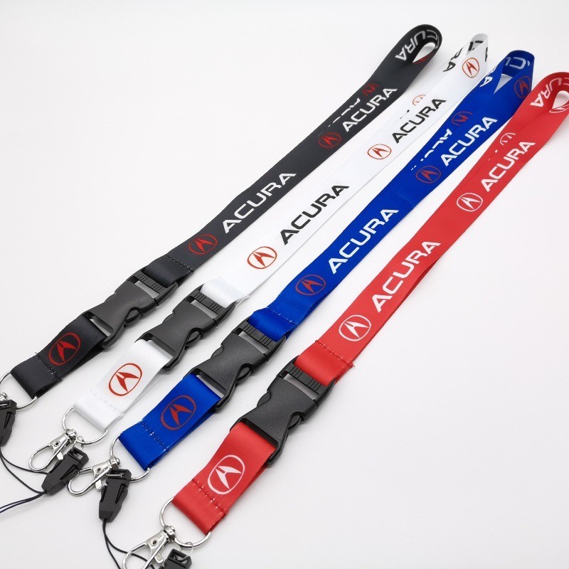 โลโก้รถแขวนเชือกทํางาน Permit Lanyard โทรศัพท์มือถือ Halter คอแขวนสําหรับ Acura Integra MDX TL TSX R