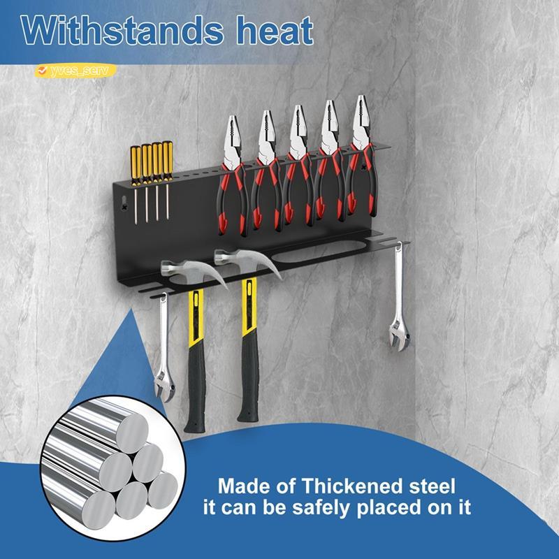 yves_service Wall Mount Plier Organizer, 17 นิ้ว Steel Organizer