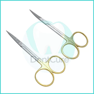 Stainless Steel Scissors Dental Scissors Straight/Curved Tip 11.5cm Forceps Dentist Tools Dentistry Instrument