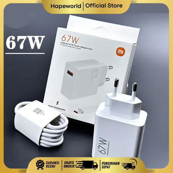 XIAOMI CHARGER 67W ชุดอะแดปเตอร์จ่ายไฟ (สาย ADAPTER + TYPE C)