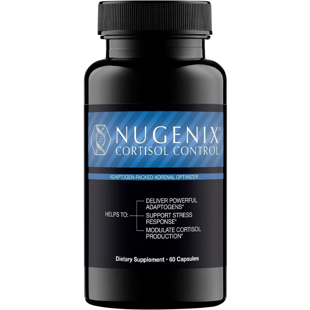 Nugenix Cortisol Control - Cortisol Manager และอาหารเสริมรองรับ Adrenal สําหรับผู้ชาย 60 แคปซูล