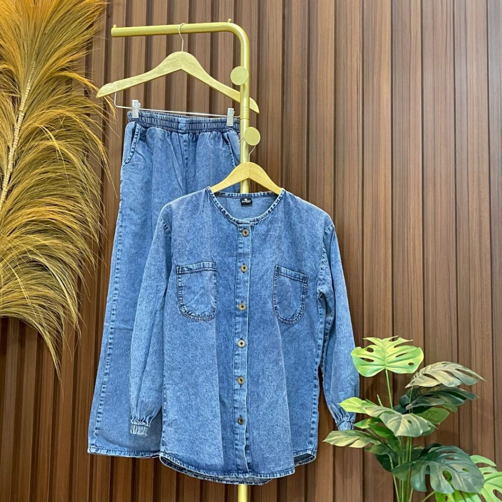 KEMEJA YLS - ชุดเสื้อเชิ้ตยีนส์ MLISA