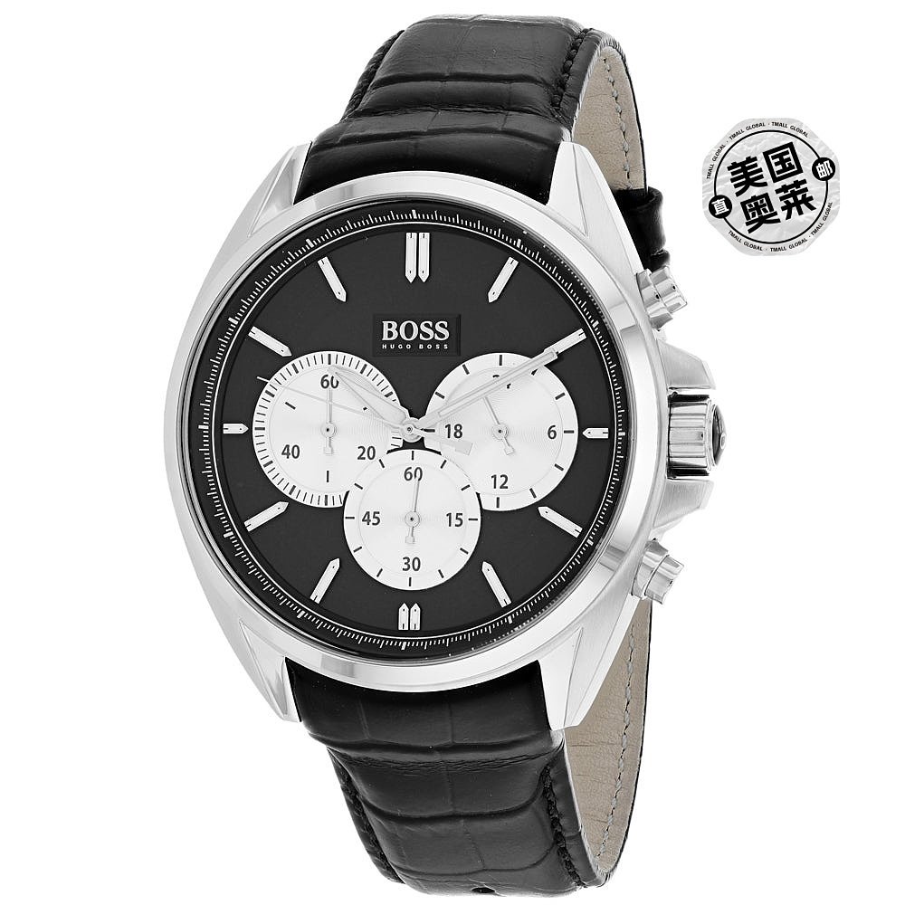 นาฬิกา Hugo Boss Mens Black dial - สีดํา 美国奥莱直发