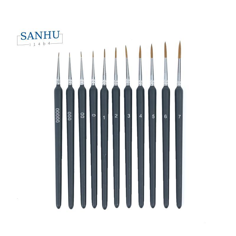Detail Brush Set for Fine Detailing & Painting สีน้ํา ออยล์- ของจิ๋ว รุ่น 11 ชิ้น