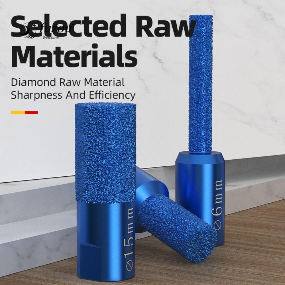 FUZOU 4 ชิ้น Slotting ตัดเครื่องมือ, Hole Saw M10 Rotary File เจาะ Bits, Blue Clearing Core เจาะ Bit