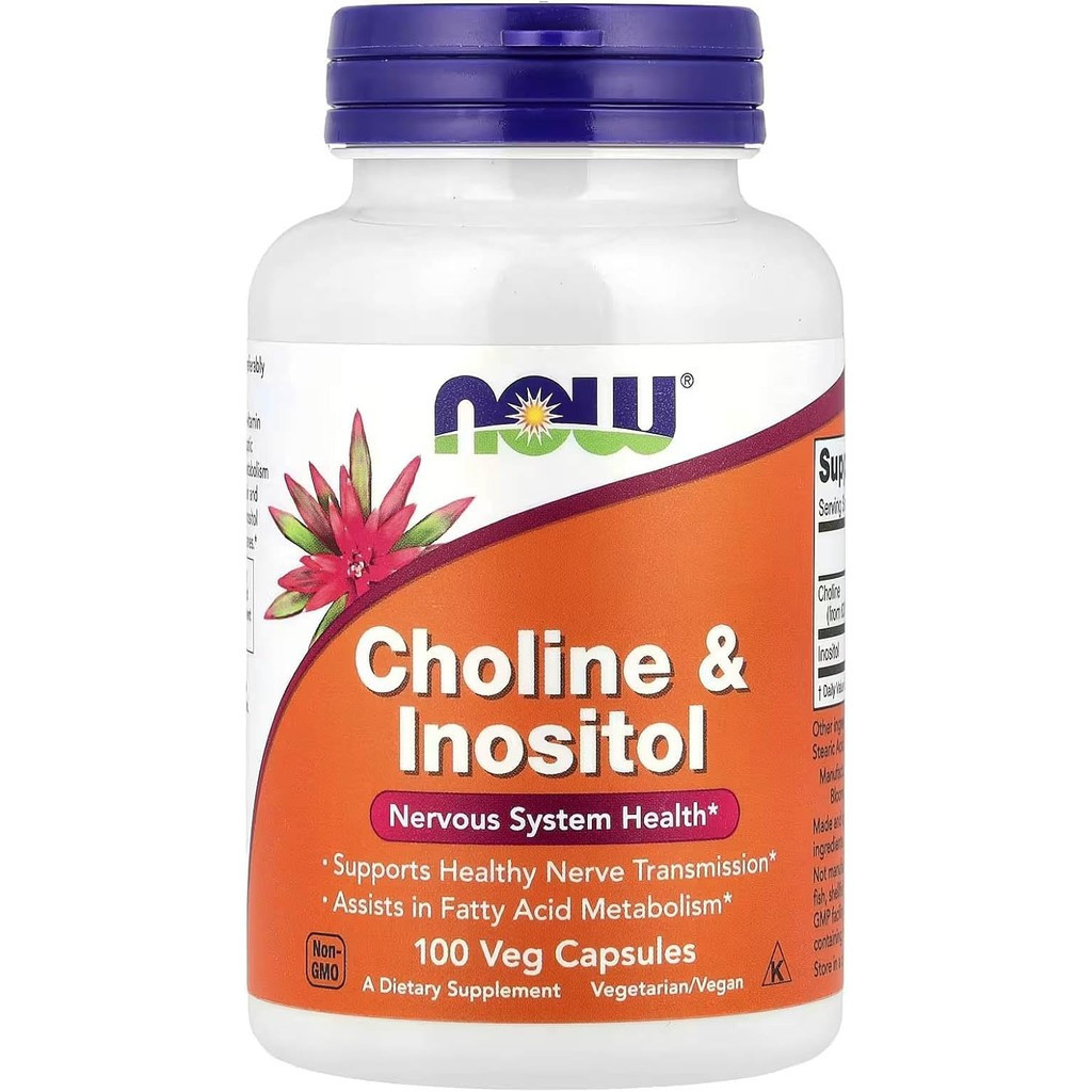 Now Foods Choline & Inositol 500 Mg - 100 Caps