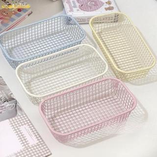 LLTH ตะกร้าเก็บเดสก์ท็อป INS โลหะ Sundries Organizer ตะกร้า …