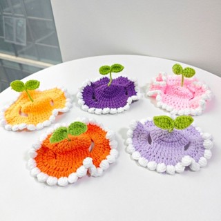 น่ารักถักหมวกสัตว์เลี้ยงทําด้วยมือสําหรับสุนัขแมวฤดูหนาวที่อ…