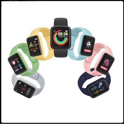 D20 SmartWatch Macaron Y68 กันน้ําพร้อมอัตราการเต้นหัวใจ