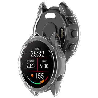 Slim Soft โปร่งใส TPU นาฬิกาสําหรับ Garmin Forerunner 970 / 570 / 255 / 265 / 965 42 มม.47 มม./255S / 265S