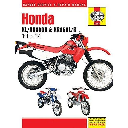 ตัดต่อ Honda XL/XR600R & XR650L/R (83-14) คู่มือเตือนภัยซ่อม Haynes: XL600R 589cc 83 - 87XR600R 591c